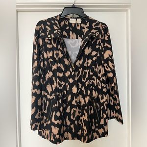Zenergy Chico’s zipper jacket S/M size black/ beige color long sleeves